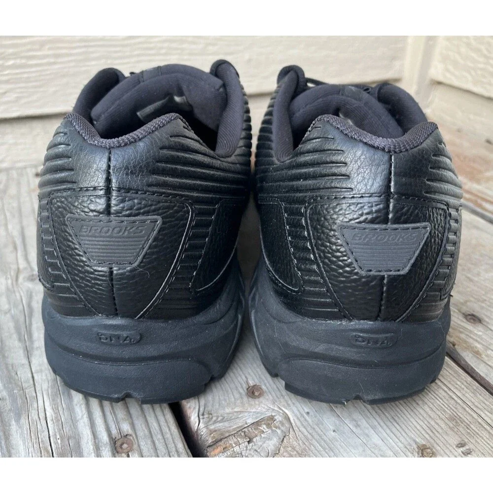 Nice! Brooks Addiction Walker 2 Men's 14 Black Leather Walking Shoes 1103181D072